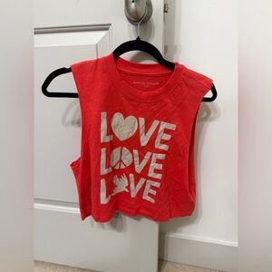 Spiritual Gangster Small Red Love Muscle Top. 🍒⚡️